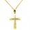 Χρυσός σταυρός Κ14 με αλυσίδα