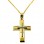 Χρυσός βαπτιστικός σταυρός Κ14 με αλυσίδα