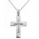 Λευκόχρυσος βαπτιστικός σταυρός Κ14 με αλυσίδα