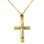 Χρυσός σταυρός Κ14 με αλυσίδα