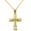Χρυσός βαπτιστικός σταυρός Κ14 με αλυσίδα