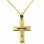 Χρυσός σταυρός Κ14 με αλυσίδα