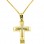 Χρυσός σταυρός Κ14 με αλυσίδα