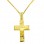 Χρυσός σταυρός Κ14 με αλυσίδα