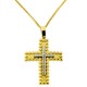 Χρυσός σταυρός Κ14 με αλυσίδα