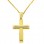 Χρυσός βαπτιστικός σταυρός Κ14 με αλυσίδα