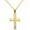 Χρυσός βαπτιστικός σταυρός Κ14 με αλυσίδα