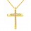 Χρυσός βαπτιστικός σταυρός Κ14 με αλυσίδα
