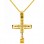 Χρυσός βαπτιστικός σταυρός Κ14 με αλυσίδα