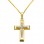 Χρυσός γυναικείος βαπτιστικός σταυρός Κ9 με αλυσίδα
