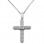 Λευκόχρυσος βαπτιστικός σταυρός Κ14 με αλυσίδα