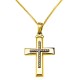 Χρυσός βαπτιστικός σταυρός Κ14 με αλυσίδα