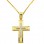 Χρυσός σταυρός Κ14 με αλυσίδα