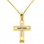 Χρυσός σταυρός Κ14 με αλυσίδα