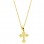 Χρυσός σταυρός Κ14 με αλυσίδα