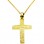 Χρυσός σταυρός Κ14 με αλυσίδα