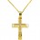 Χρυσός βαπτιστικός σταυρός Κ14 με αλυσίδα