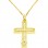 Χρυσός βαπτιστικός σταυρός Κ14 με αλυσίδα