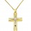 Χρυσός βαπτιστικός σταυρός Κ14 με αλυσίδα