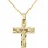 Χρυσός βαπτιστικός σταυρός Κ14 με αλυσίδα