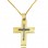 Χρυσός βαπτιστικός σταυρός Κ14 με αλυσίδα