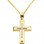 Χρυσός βαπτιστικός σταυρός Κ14 με αλυσίδα