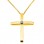 Χρυσός σταυρός Κ14 με αλυσίδα