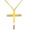 Χρυσός σταυρός Κ14 με αλυσίδα