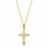 Χρυσός σταυρός Κ14 με αλυσίδα