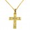 Χρυσός βαπτιστικός σταυρός Κ14 με αλυσίδα