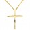 Χρυσός σταυρός Κ14 με αλυσίδα