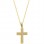 Χρυσό σταυρουδάκι Κ14 με αλυσίδα