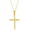 Χρυσός σταυρός Κ14 με αλυσίδα