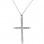 Λευκόχρυσος σταυρός Κ9 με αλυσίδα