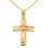 Χρυσός βαπτιστικός σταυρός Κ14 με αλυσίδα