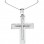 Λευκόχρυσος γυναικείος βαπτιστικός σταυρός Κ14 με αλυσίδα