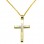 Χρυσός σταυρός βάπτισης αρραβώνα Κ14 με αλυσίδα