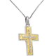 Χρυσός βαπτιστικός σταυρός Κ14 με αλυσίδα