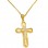 Χρυσός βαπτιστικός σταυρός Κ14 με αλυσίδα
