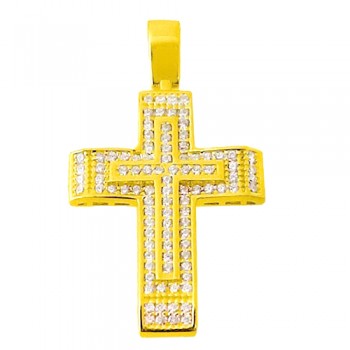 Χρυσός βαπτιστικός σταυρός Κ14