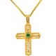 Βυζαντινός χρυσός σταυρός Κ14 με αλυσίδα