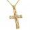 Χρυσός βαπτιστικός σταυρός Κ14 με αλυσίδα