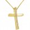 Χρυσός μασίφ γυναικείος βαπτιστικός σταυρός Κ14 με αλυσίδα