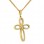 Χρυσός γυναικείος βαπτιστικός σταυρός Κ14 με αλυσίδα