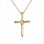 Χρυσός γυναικείος βαπτιστικός σταυρός Κ14 με αλυσίδα