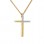 Χρυσός γυναικείος βαπτιστικός σταυρός Κ14 με αλυσίδα