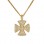 Χρυσός γυναικείος σταυρός Μάλτας Κ14 με αλυσίδα
