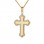 Χρυσός γυναικείος βαπτιστικός σταυρός Κ14 με αλυσίδα