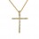 Χρυσός γυναικείος βαπτιστικός σταυρός Κ14 με αλυσίδα