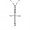 Λευκόχρυσος γυναικείος βαπτιστικός σταυρός Κ14 με αλυσίδα